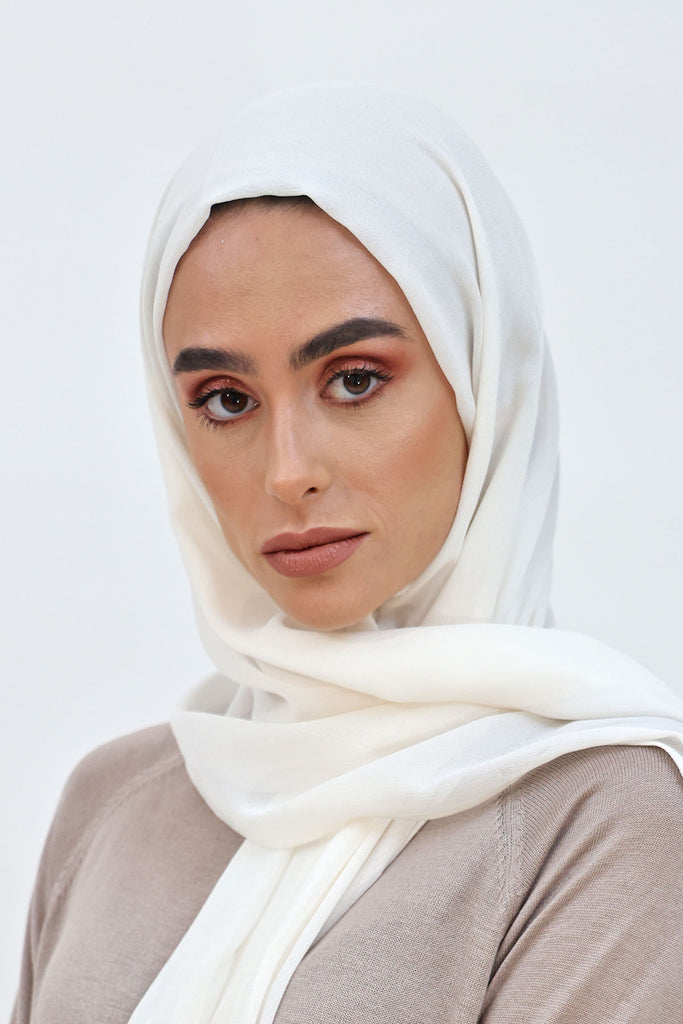 Everyday Chiffon Hijab - Ivory