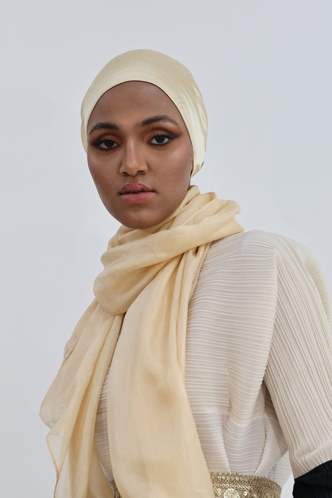 Shine The Hijab Products Simply Golden Set for Bridal and Occasions.