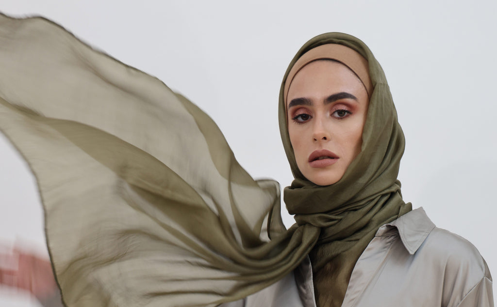 Shine the hijab Silk hijabs collection
