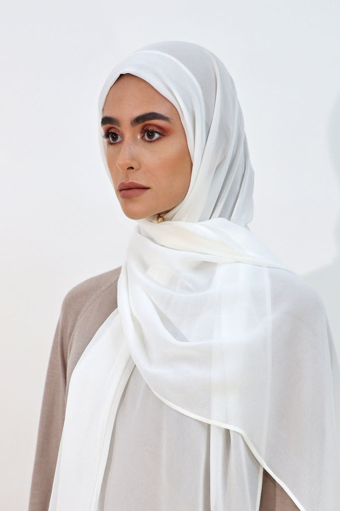 Everyday Chiffon Hijab - White