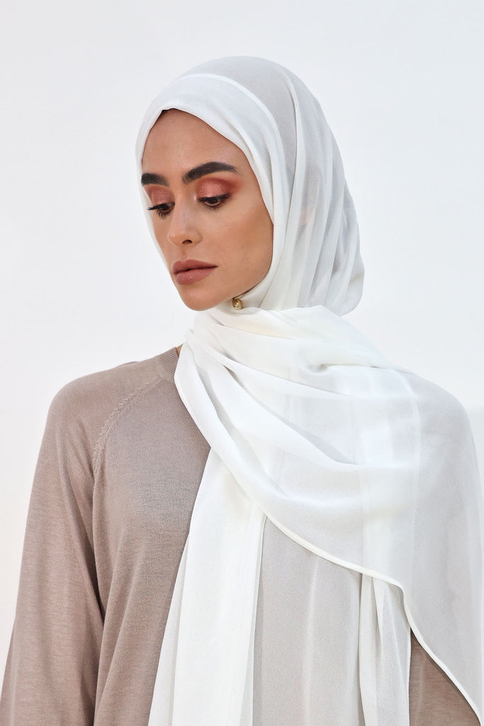 Everyday Chiffon Hijab - White