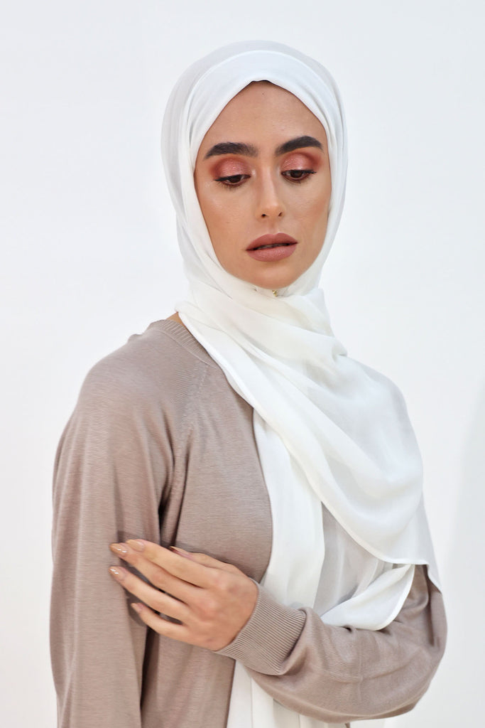 Everyday Chiffon Hijab - White