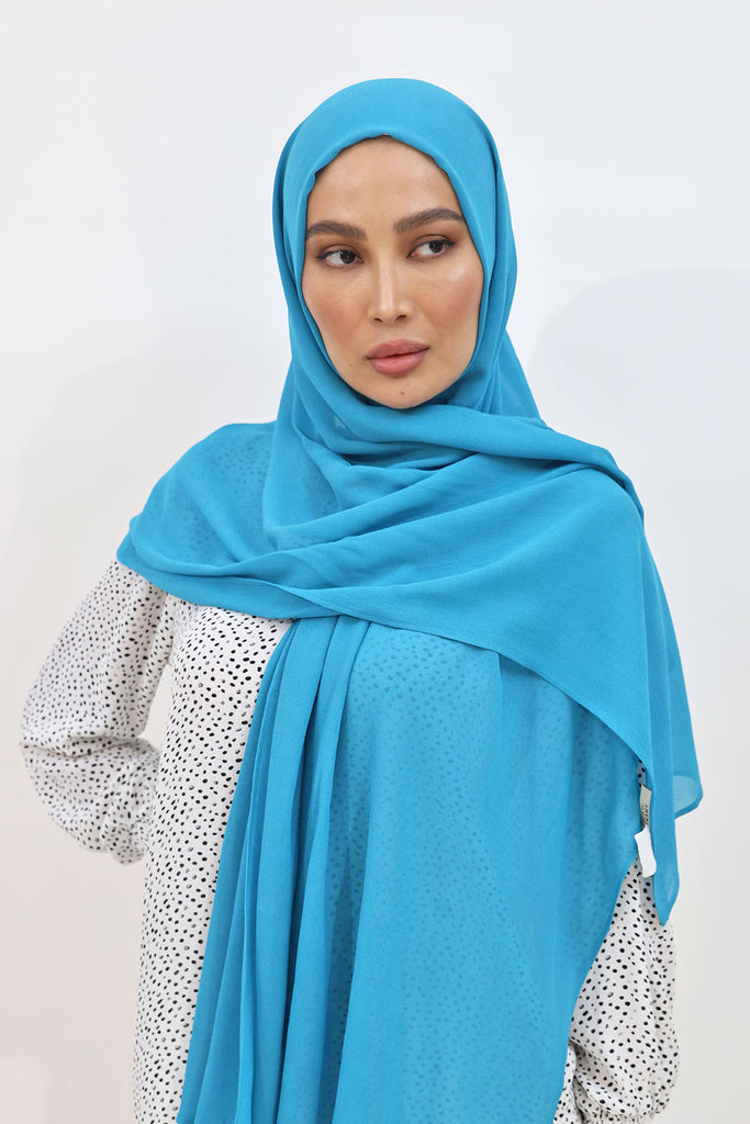 Everyday Chiffon Hijab - Verdigris Green