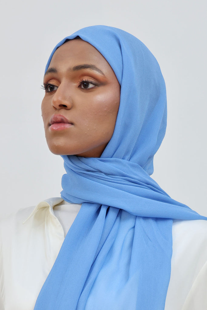 Everyday Chiffon Hijab - Tranquil Blue