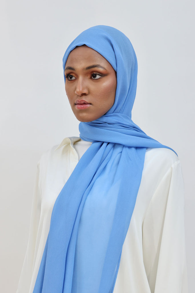 Everyday Chiffon Hijab - Tranquil Blue