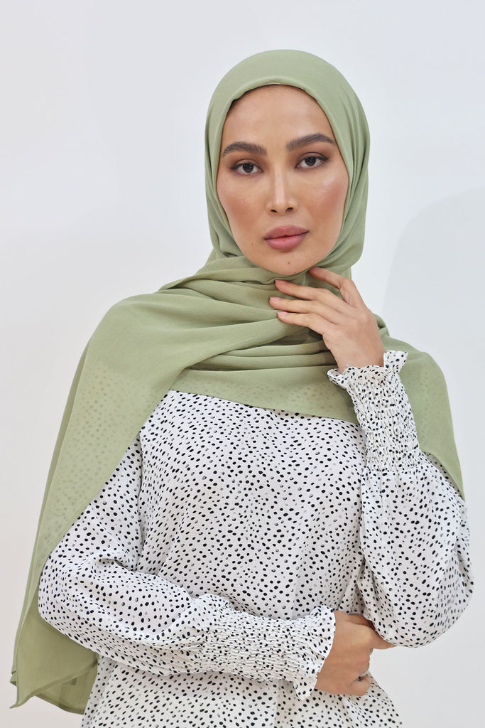 Everyday Chiffon Hijab - Sage
