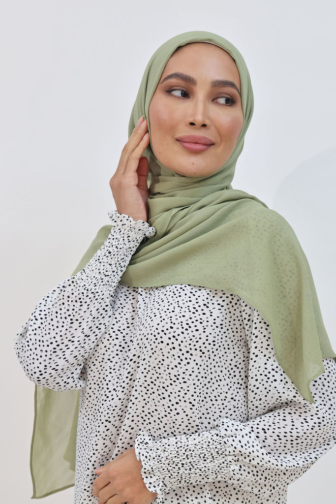 Everyday Chiffon Hijab - Sage