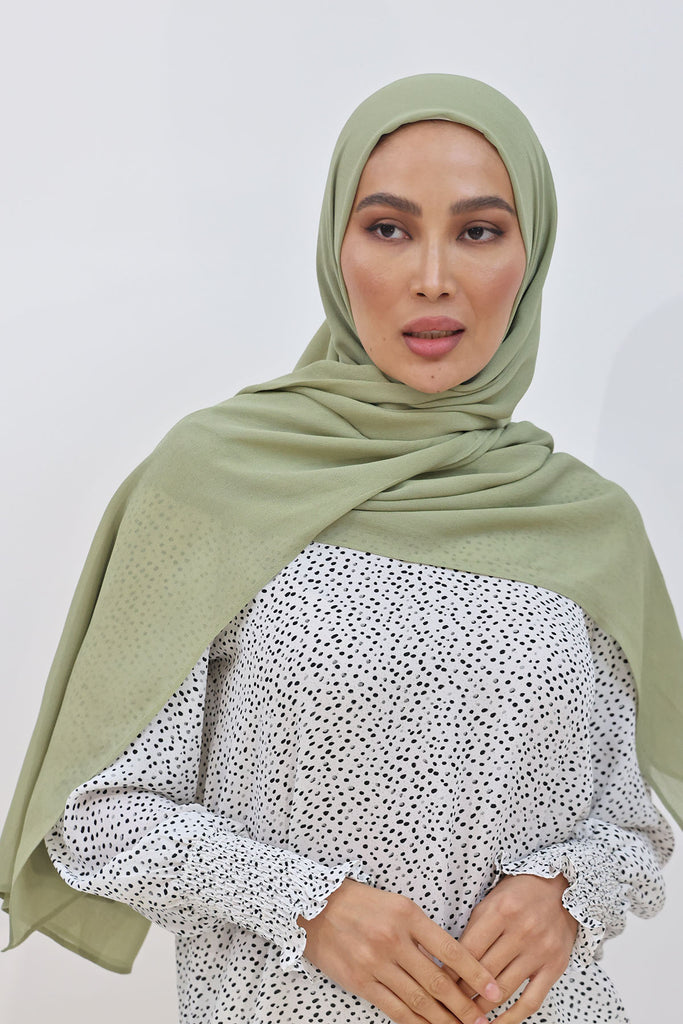 Everyday Chiffon Hijab - Sage