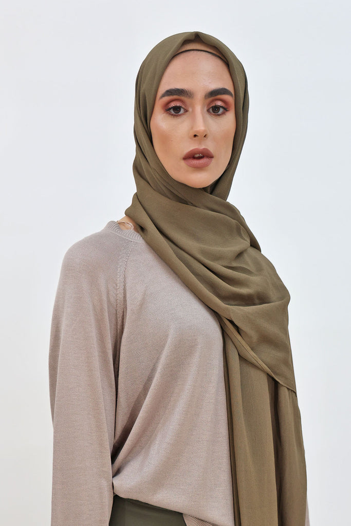 Everyday Chiffon Hijab - Olive