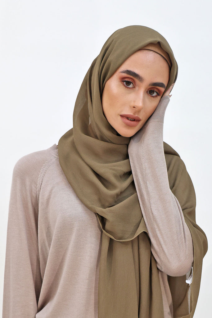 Everyday Chiffon Hijab - Olive