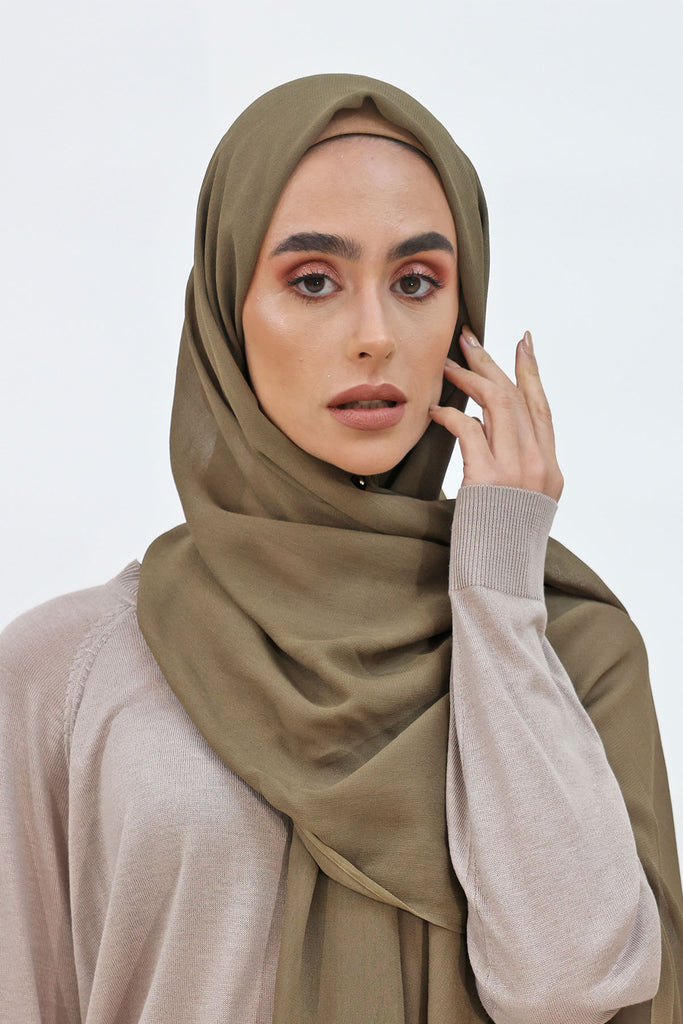 Everyday Chiffon Hijab - Olive