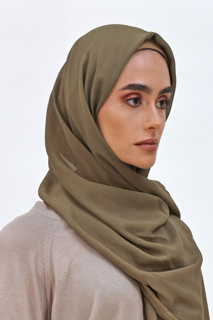 Everyday Chiffon Hijab - Olive