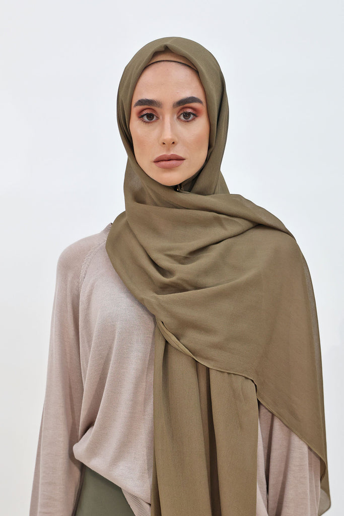 Everyday Chiffon Hijab - Olive