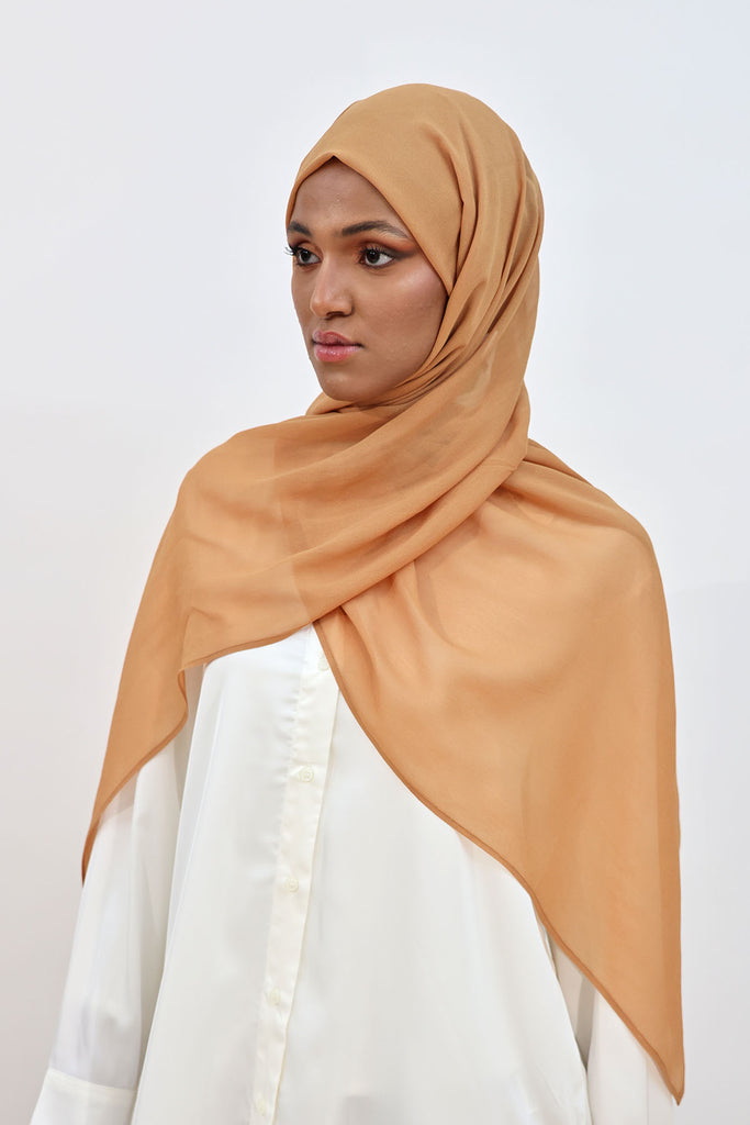 Everyday Chiffon Hijab - Mocha Brown