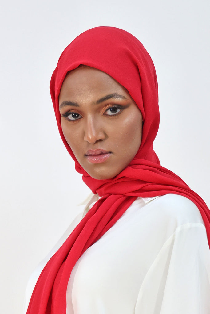 Everyday Chiffon Hijab - Luscious Red
