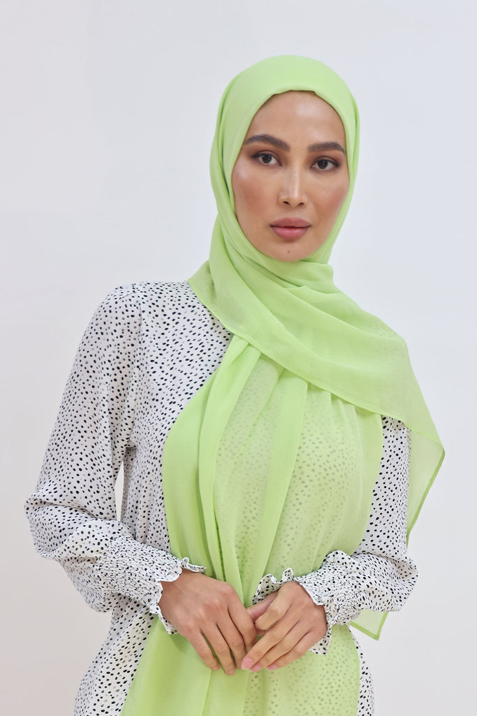 Everyday Chiffon Hijab - Lime Green