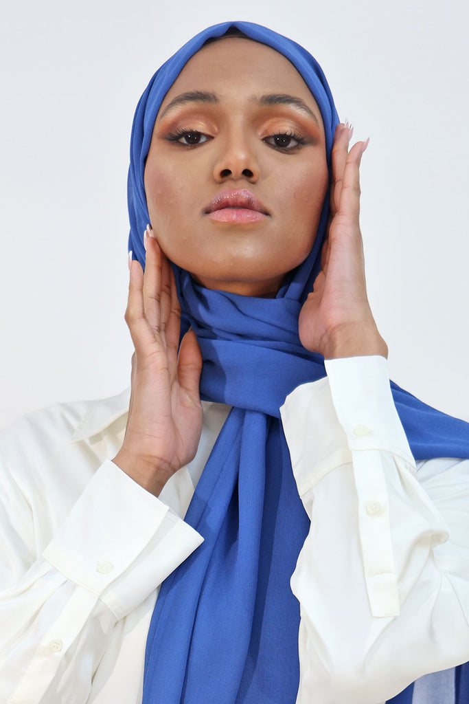 Everyday Chiffon Hijab - Lazuli Blue