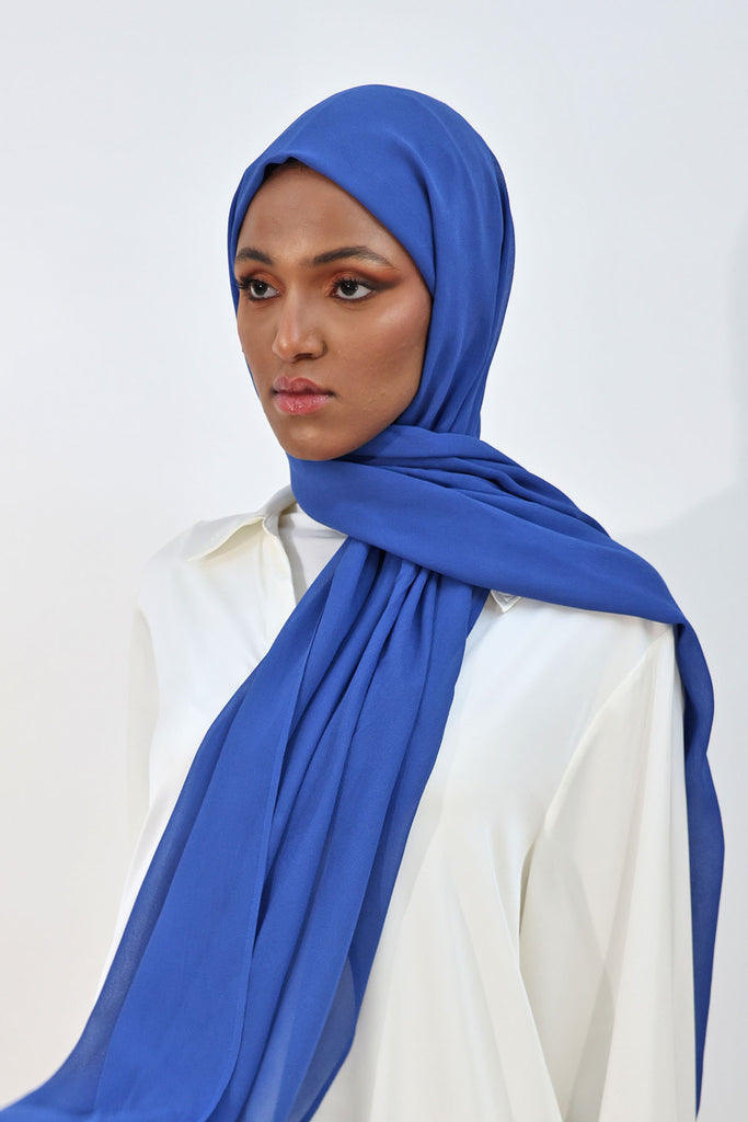 Everyday Chiffon Hijab - Lazuli Blue