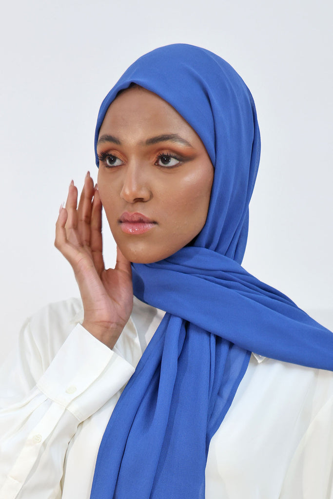 Everyday Chiffon Hijab - Lazuli Blue