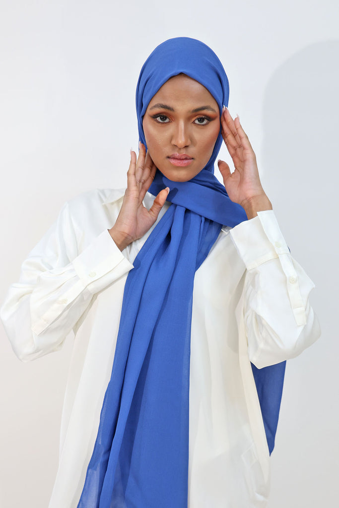Everyday Chiffon Hijab - Lazuli Blue