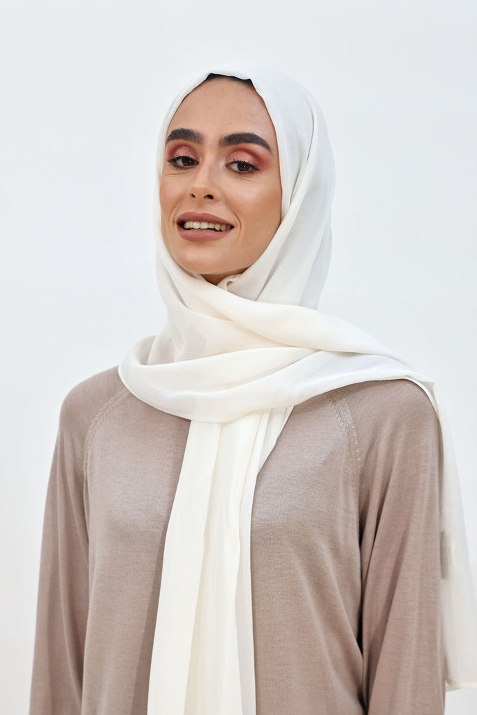 Everyday Chiffon Hijab - Ivory