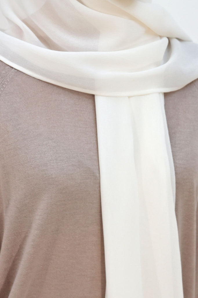 Everyday Chiffon Hijab - Ivory