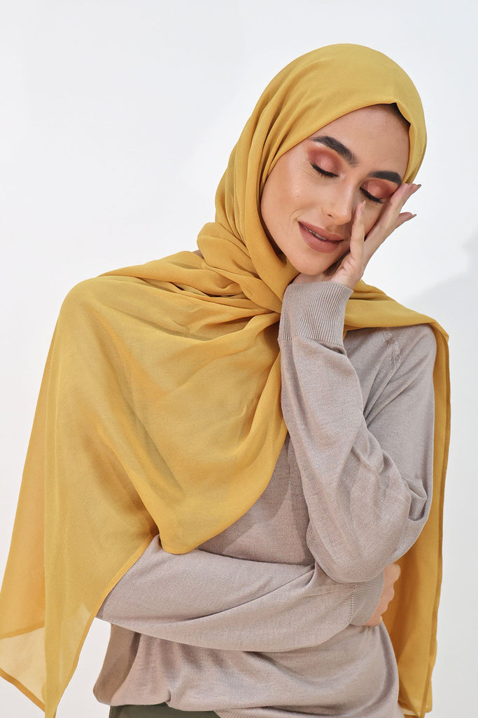 Everyday Chiffon Hijab - Honeycomb
