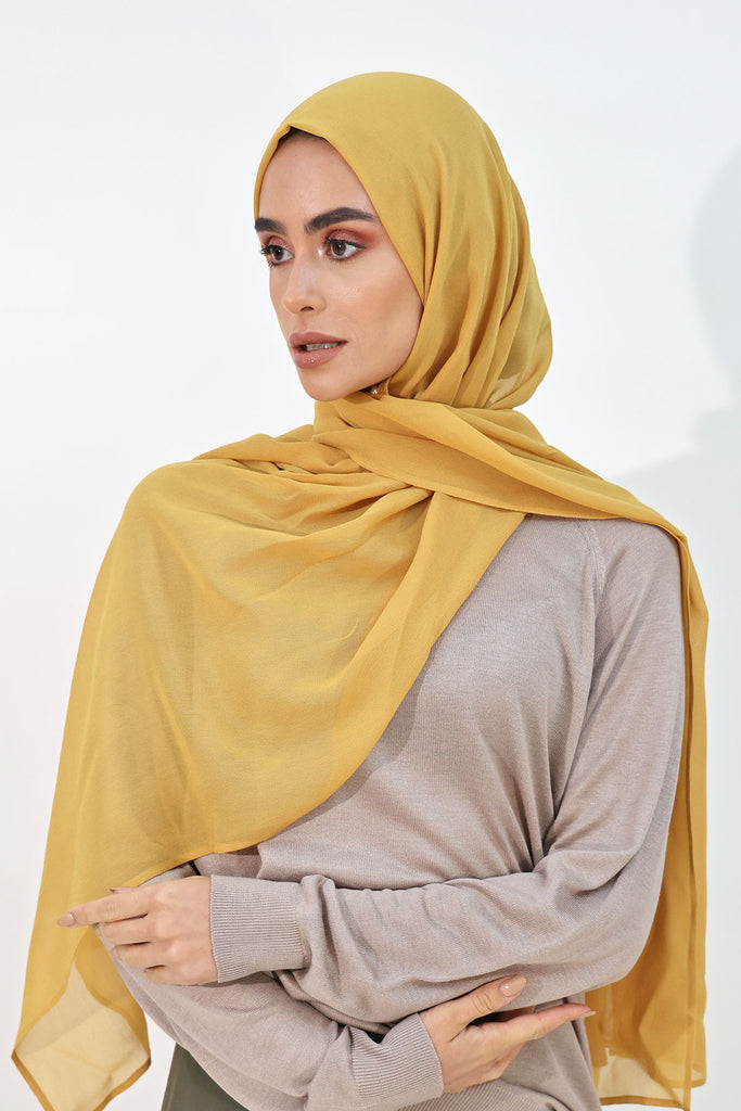 Everyday Chiffon Hijab - Honeycomb