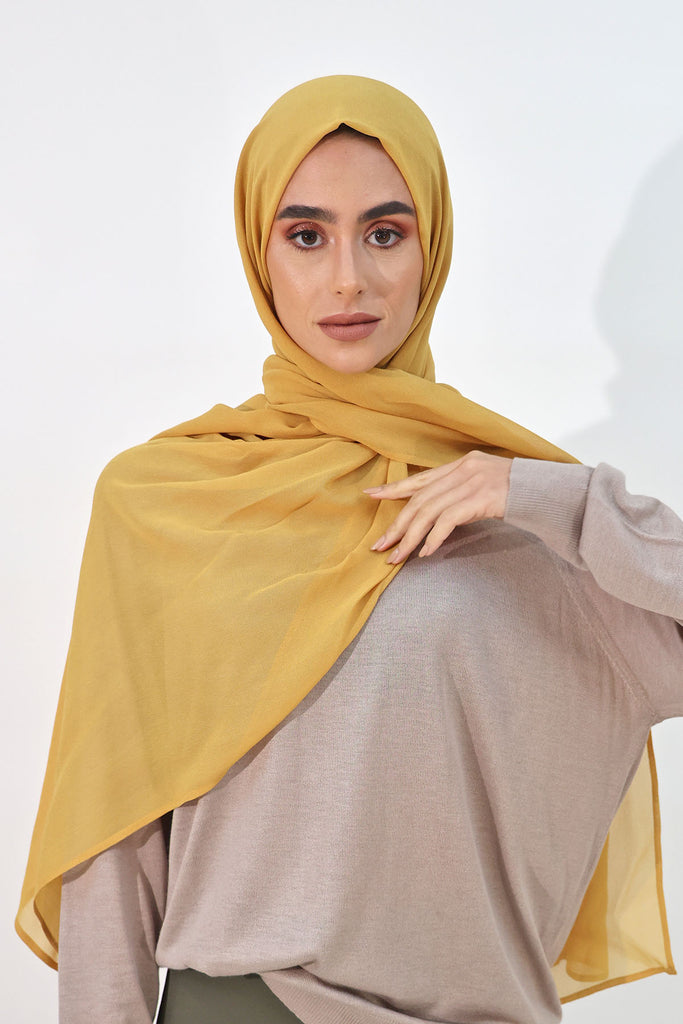Everyday Chiffon Hijab - Honeycomb