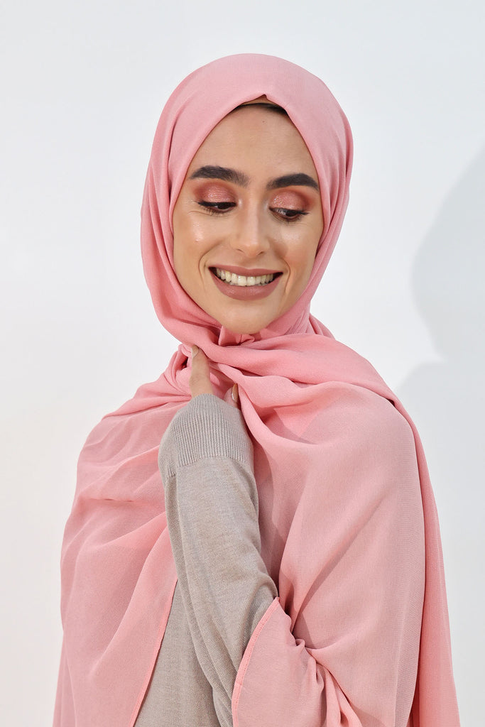 Everyday Chiffon Hijab - Dusty Rose
