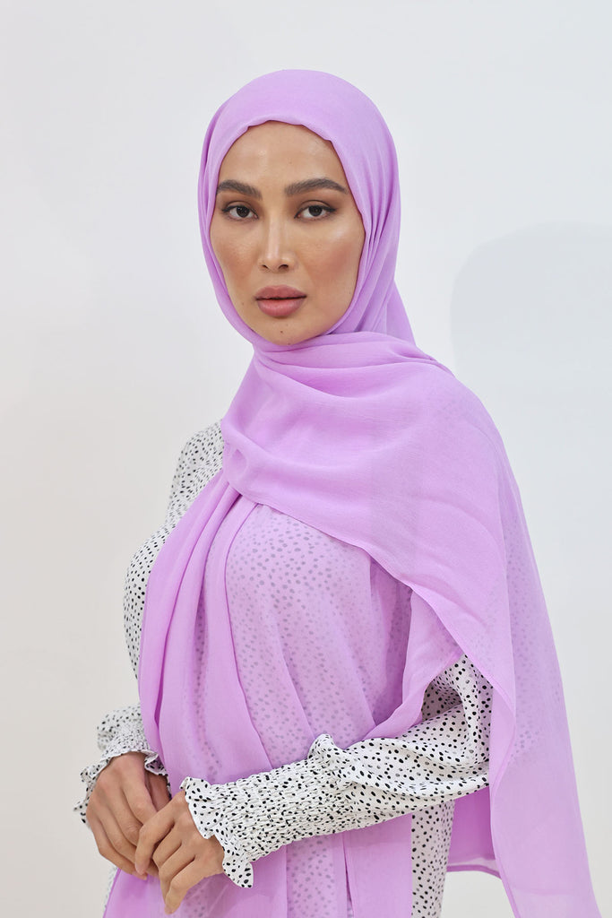 Everyday Chiffon Hijab - Digital Lavender