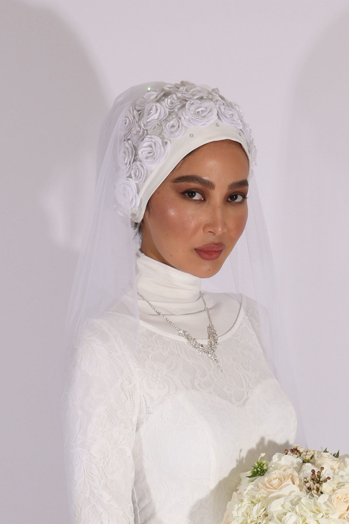 lace veil hijab