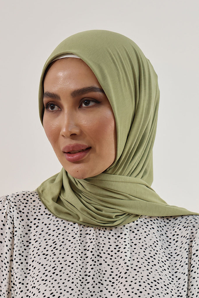 Premium Jersey Hijab - Sage