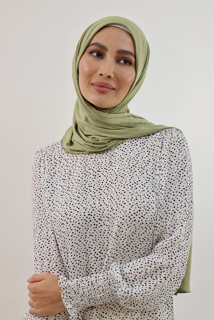 Premium Jersey Hijab - Sage