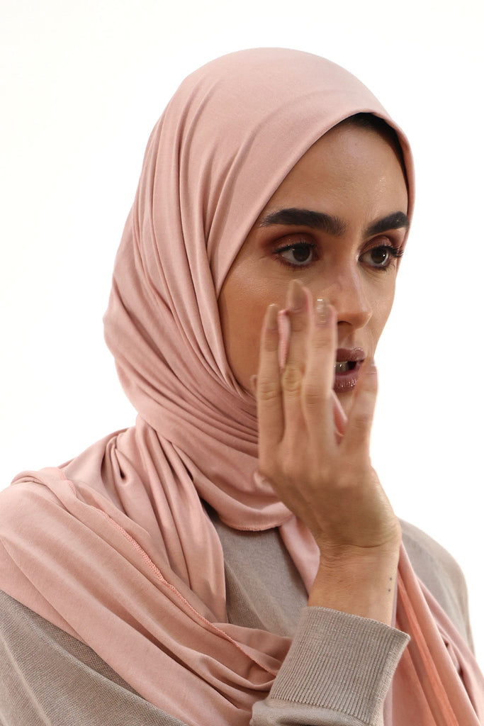 Premium Jersey Hijab - Mink