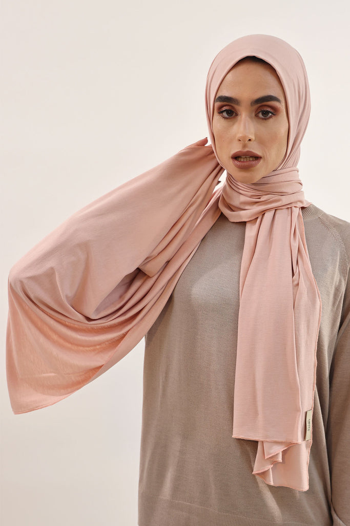 Premium Jersey Hijab - Mink