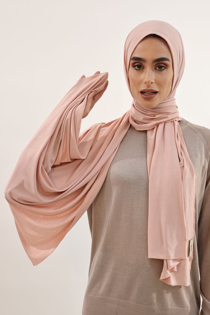 Premium Jersey Hijab - Mink