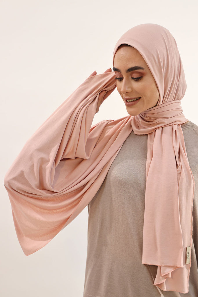 Premium Jersey Hijab - Mink