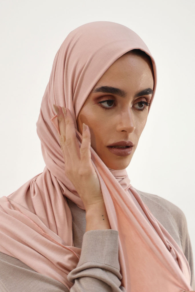 Premium Jersey Hijab - Mink
