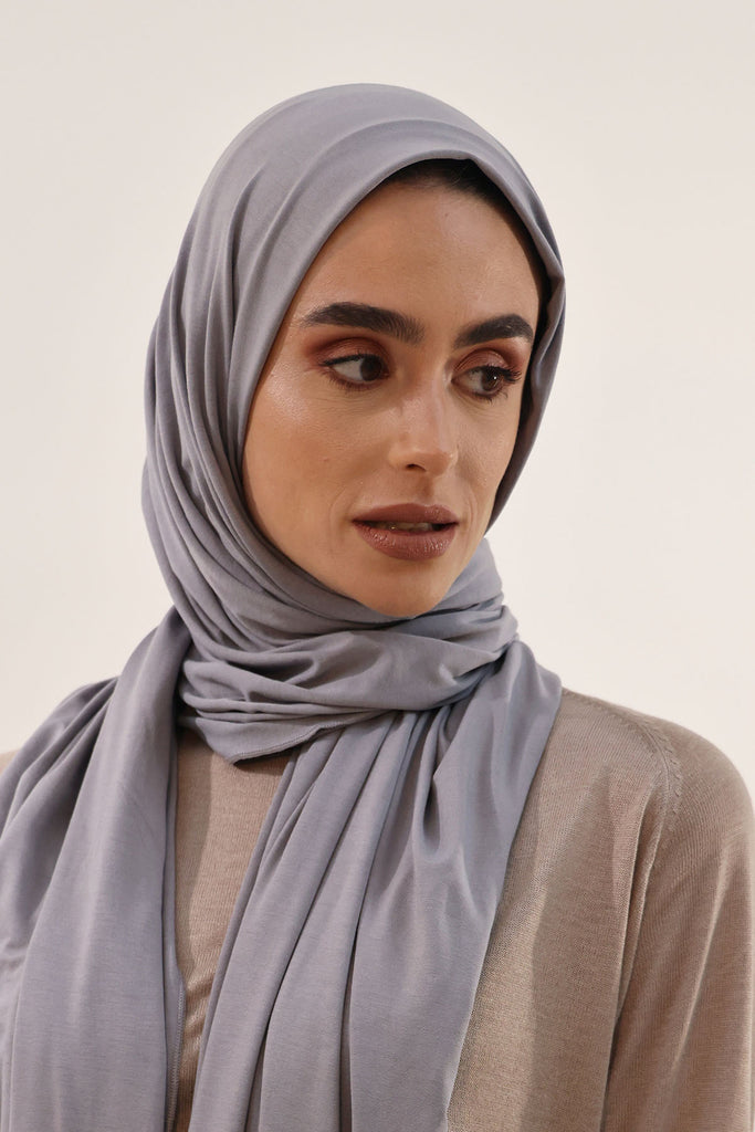 Premium Jersey Hijab - Gray