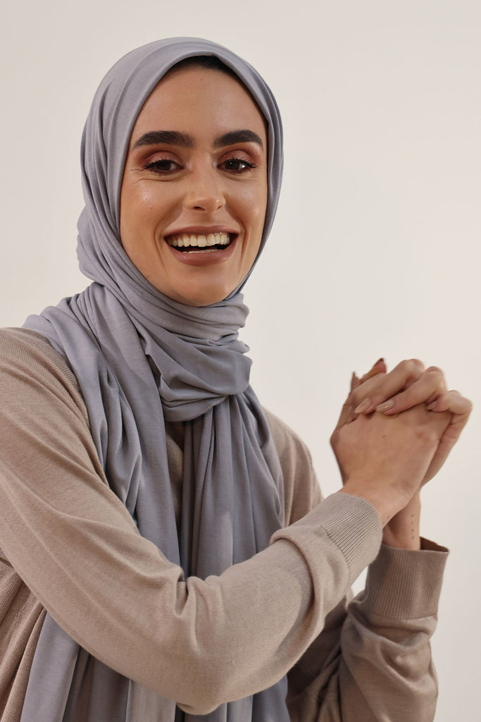 Premium Jersey Hijab - Gray