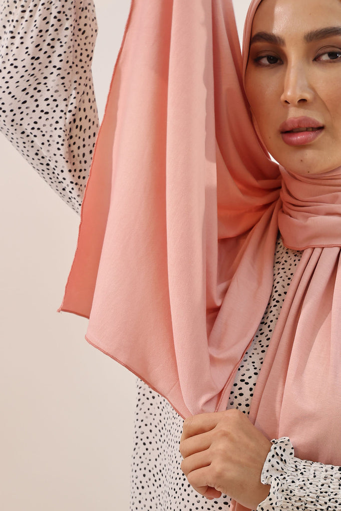 Premium Jersey Hijab - Dusty Rose