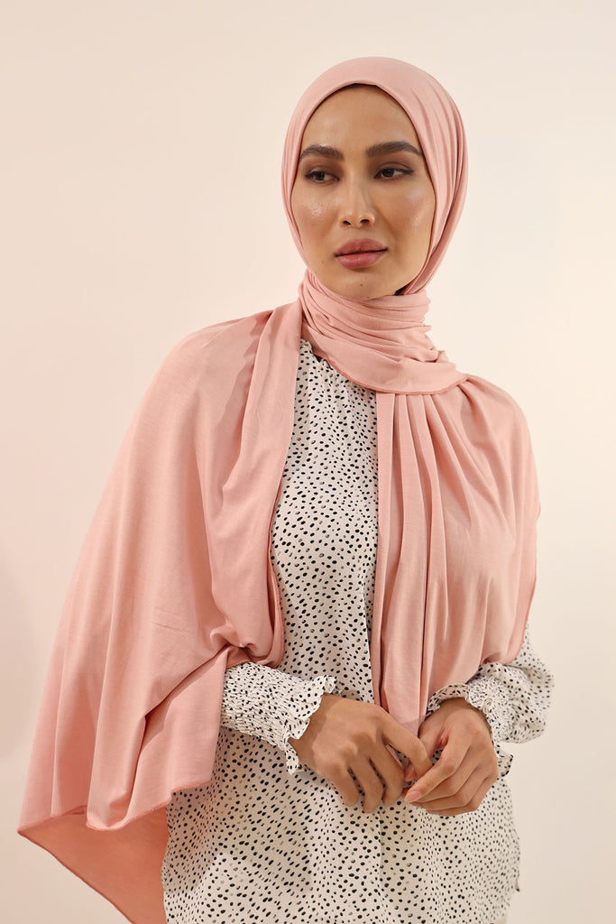 Premium Jersey Hijab - Dusty Rose