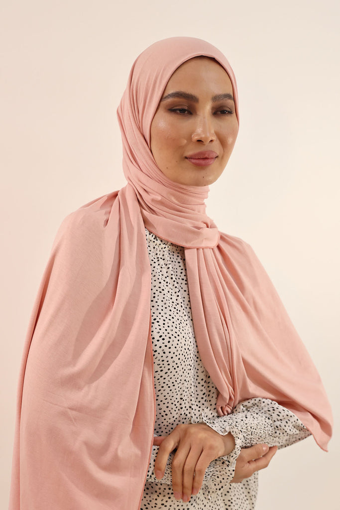 Premium Jersey Hijab - Dusty Rose