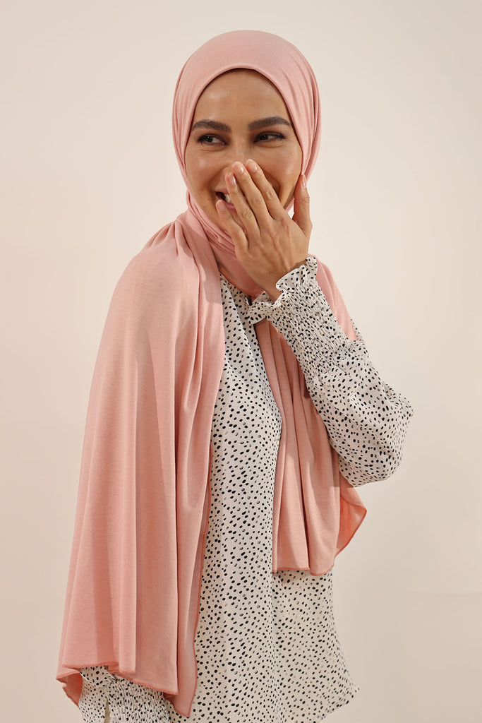 Premium Jersey Hijab - Dusty Rose