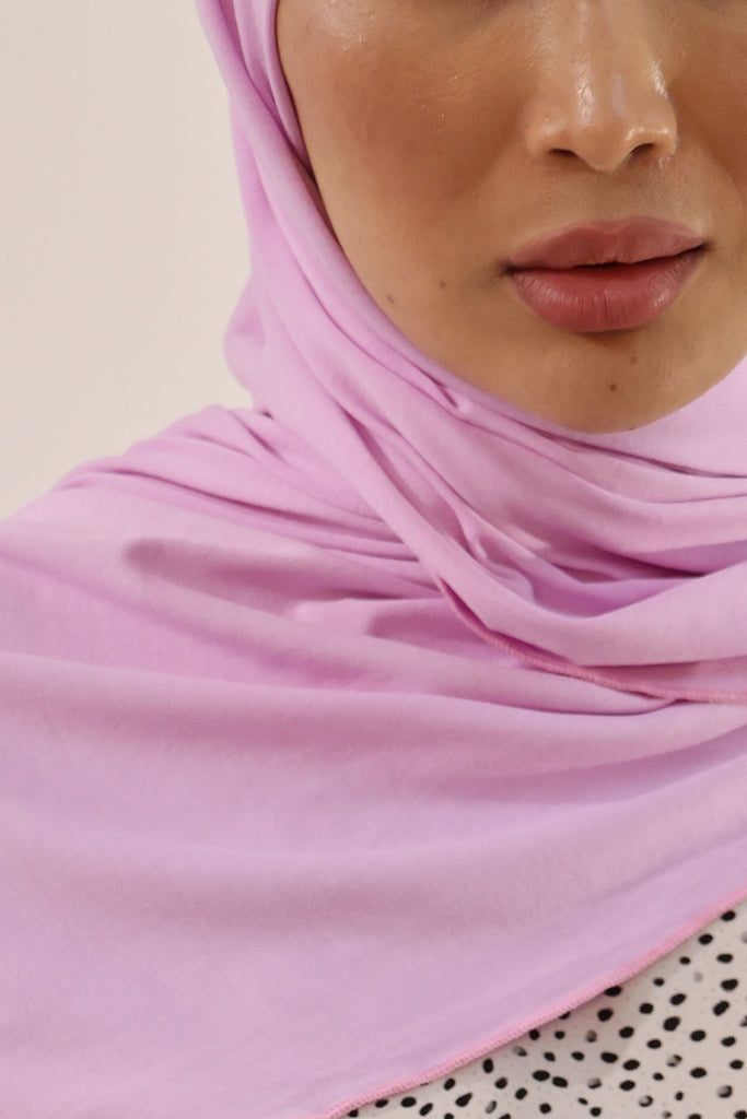 Premium Jersey Hijab - Digital Lavender