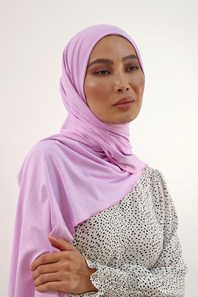 Premium Jersey Hijab - Digital Lavender