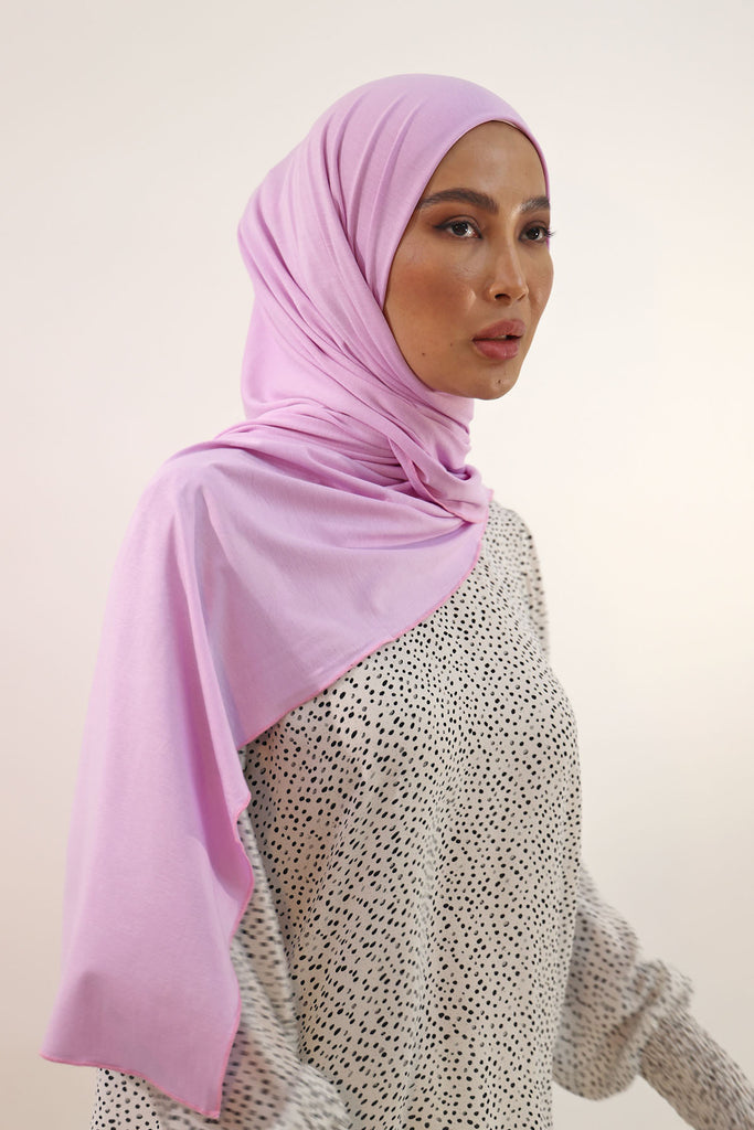 Premium Jersey Hijab - Digital Lavender