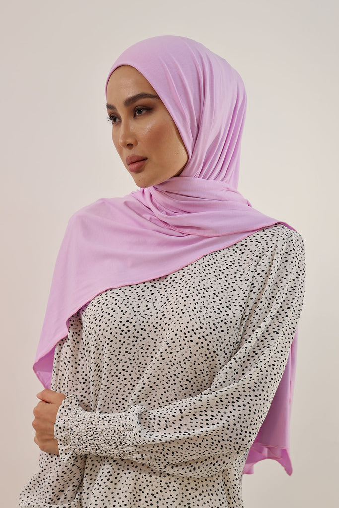 Premium Jersey Hijab - Digital Lavender