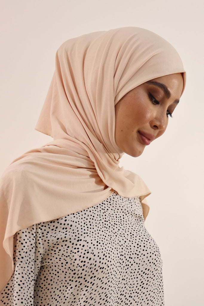 Premium Jersey Hijab - Beige